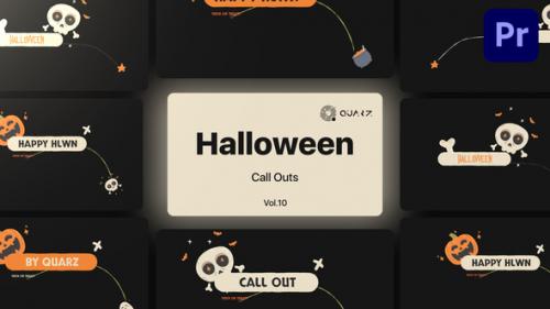 Videohive - Halloween Call Outs for Premiere Pro Vol. 10 - 48439452