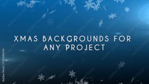 Adobe Stock - Falling Snow and Stars Backgrounds Pack - 176288630
