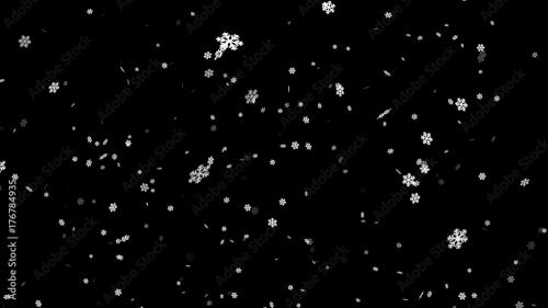 Adobe Stock - Looping Snowflake Backgrounds 1 - 176784935