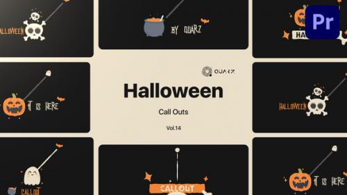 Videohive - Halloween Call Outs for Premiere Pro Vol. 14 - 48439487