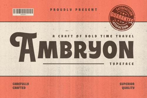 Ambryon - Bold Vintage Fonts