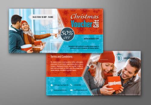 Adobe Stock - Christmas Voucher Layout - 177321665