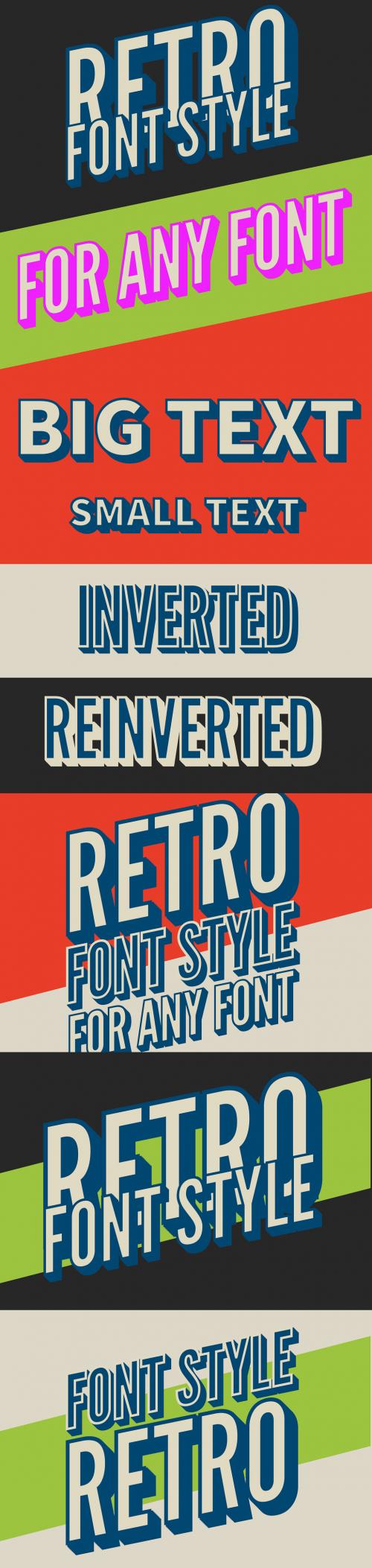 Adobe Stock - Skewed Retro 3D Text Style - 177962419