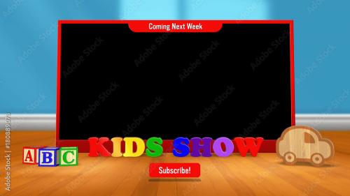 Adobe Stock - Kid's Playroom Overlay 1 - 180889078