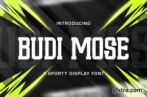 Budi Mose - Sporty Display Font A9LGLT8