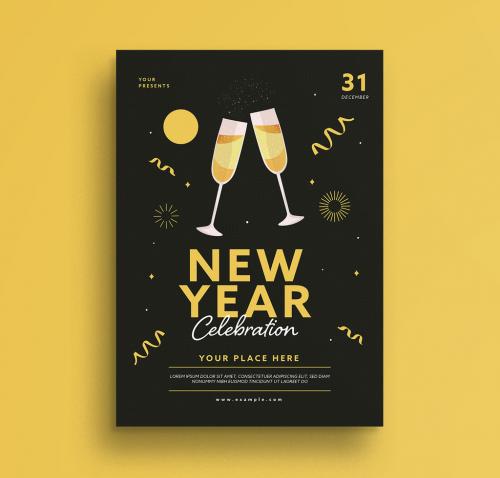 Adobe Stock - New Year Celebration Flyer - 183818965