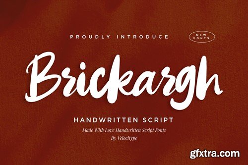 Brickargh - Handwritten Script fonts V2KB4XE