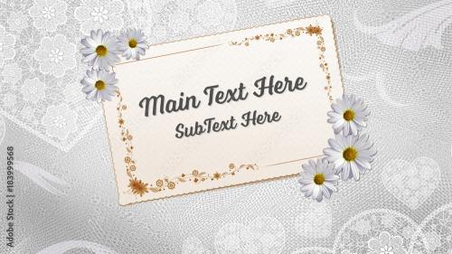 Adobe Stock - Daisies & Lace Card Title - 183999568