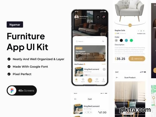 Ngamar - Furniture App UI Kit Ui8.net