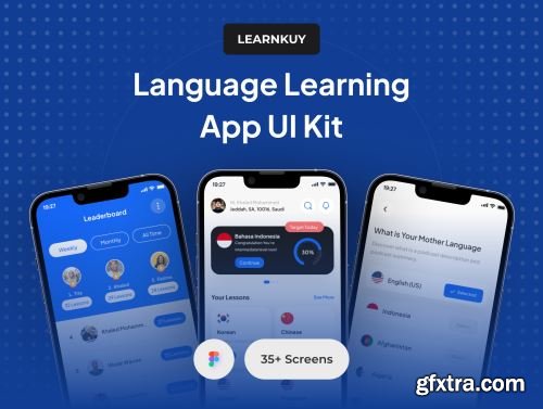 LearnKuy - Language Learning App UI Kit Ui8.net