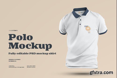 Mockup Polo in 3D style WE3L2LB