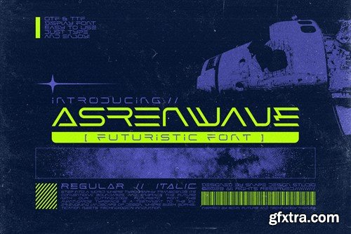 Asrenwave - Futuristic Font 5VAS9YN