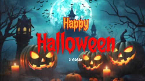 Videohive - Happy Halloween Intro MOGRT - 48456072