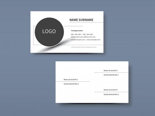 Adobe Stock - Simple Business Card Layouts 2 - 190698005