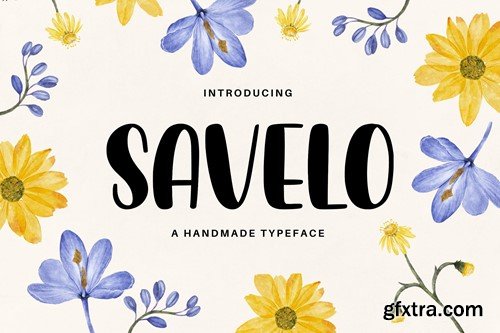 Savelo - A Handmade Typeface EFVF7BS