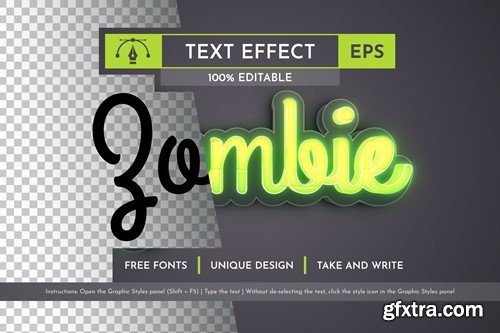 Zombie - Editable Text Effect, Font Style AEJ2MX8