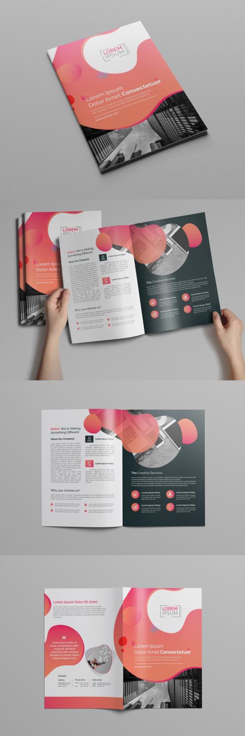 Adobe Stock - Pink Gradient Bi-Fold Brochure Layout - 197550375