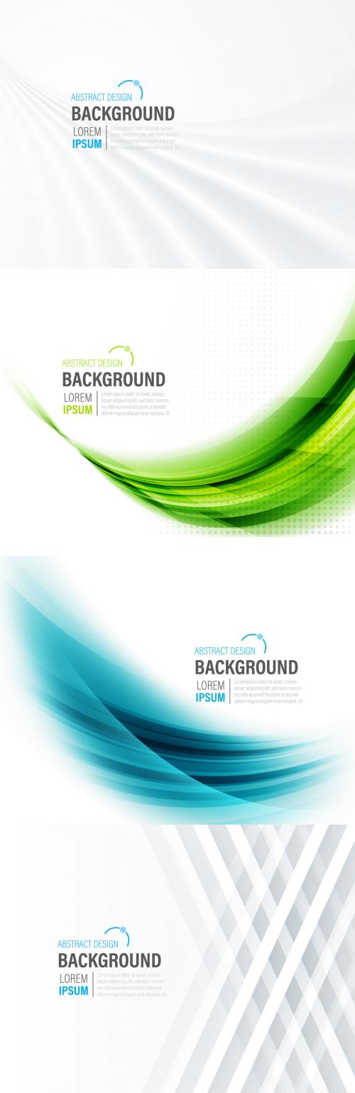 Adobe Stock - 4 Abstract Background Presentation Layouts - 198238944