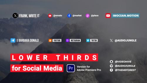 Videohive - Lower Thirds for Social Media - 48472621