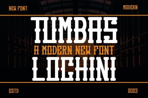 Tumbas Lochini - a Popular Font