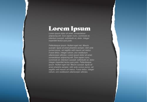 Adobe Stock - Torn Blue Paper Layout - 199206384