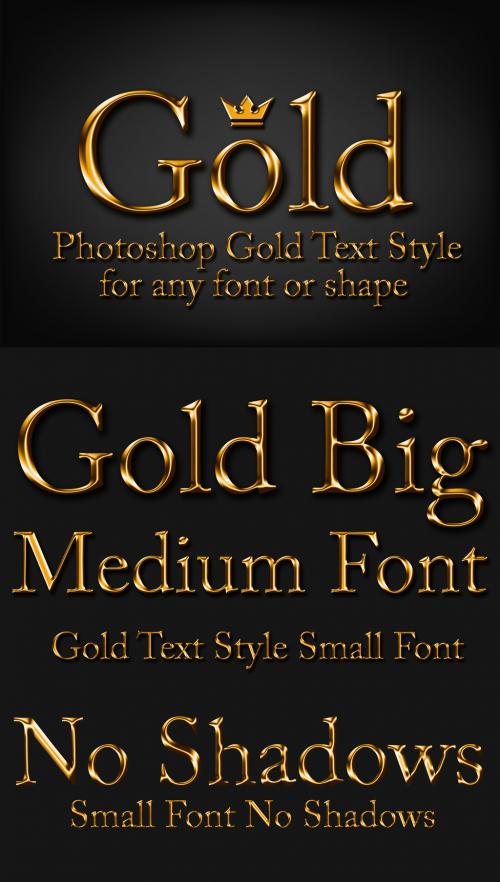 Adobe Stock - Shiny Gold Text Style - 201928811