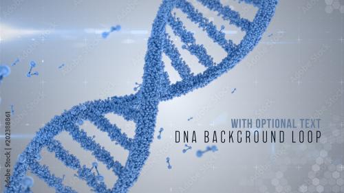 Adobe Stock - Spinning DNA Background - 202388861