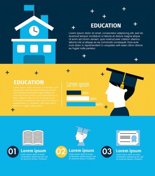 Adobe Stock - Illustrated Education Infographic - 203971819