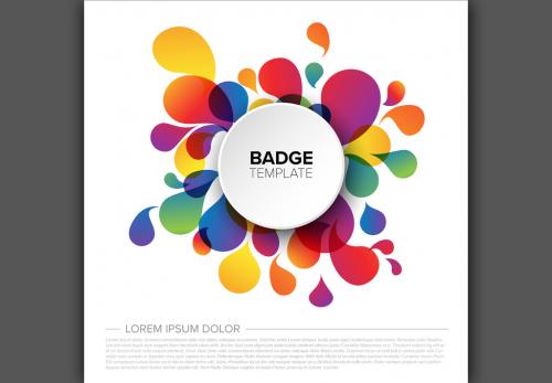 Adobe Stock - Gradient Teardrop Header Layout - 208131644
