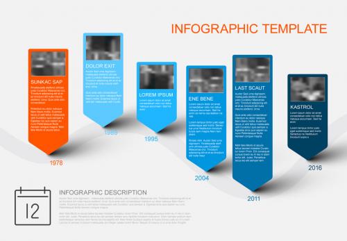 Adobe Stock - Red and Blue Callout Tab Infographic - 208434647