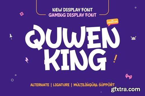Quwen King – Display Font NUFQGQG
