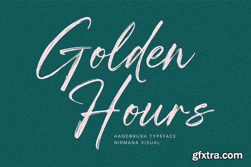 Golden Hours - Brush Logo Font 8S2XGSD