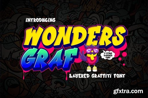 Wonders Graff - 3d Layered Graffiti Font RJCMNWU