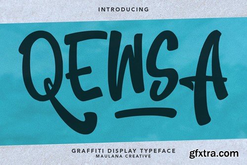 Qewsa Graffiti Display Typeface 7HY43AJ