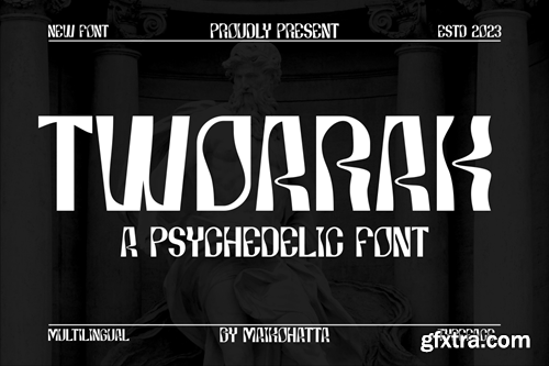 Twoarak - Psychedelic Font Z48MGUF