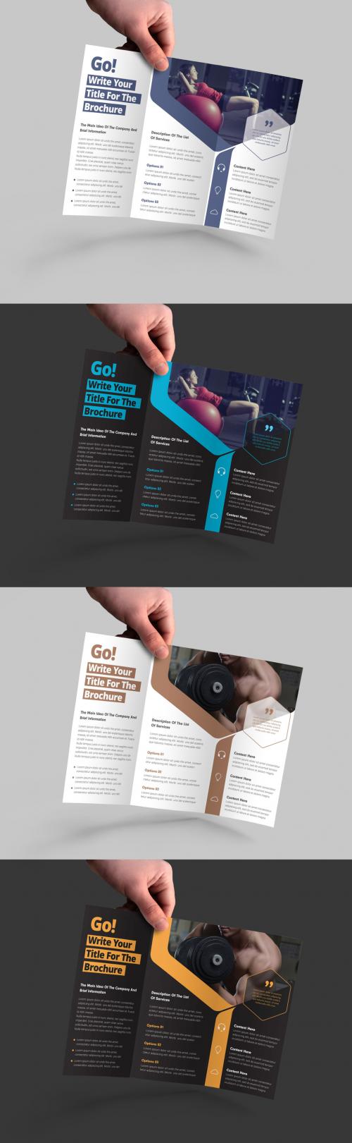 Adobe Stock - Business Brochure with Polygon Elements - 210713360