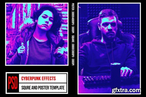 Square & Poster - Cyberpunk Effects YA9TMJ3