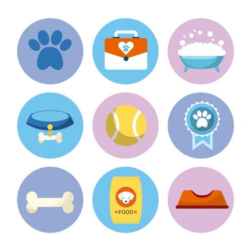 Adobe Stock - 9 Colorful Pet Shop Icons - 211187513