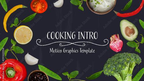 Adobe Stock - Veggies Cooking Intro Title - 211322554