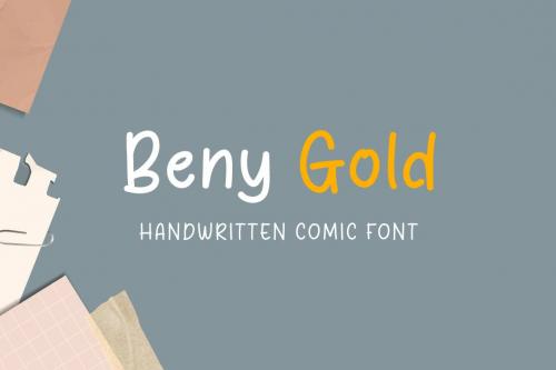Beny Gold - Handwritten comic font