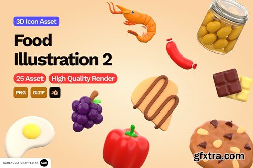 3D Food Illustration 2 NZCND4K