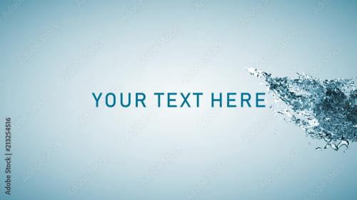 Adobe Stock - Water Splash Text Reveal - 213254516
