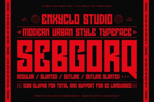 NCL Sebgorq - Urban Style Font