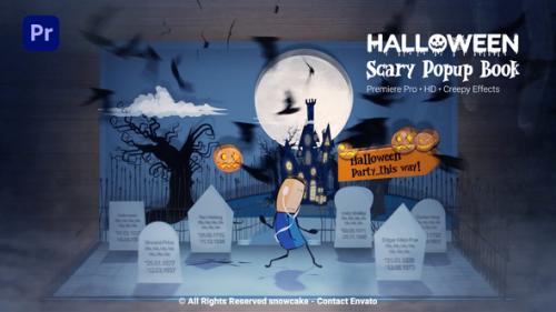 Videohive - Halloween Scary Popup Book for Premiere Pro - 48349895