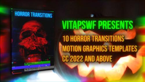 Videohive - Halloween Horror Transitions | MOGRT - 48354311