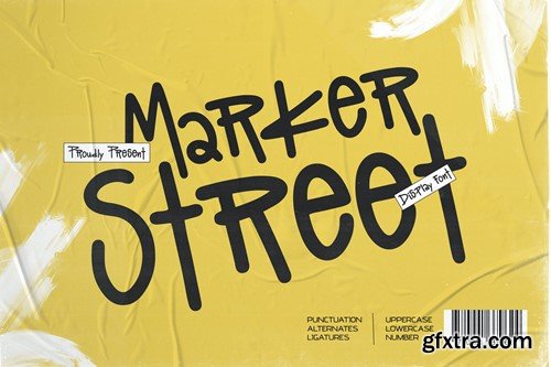 Marker Street - Handwritten Urban Font SK8EKW6