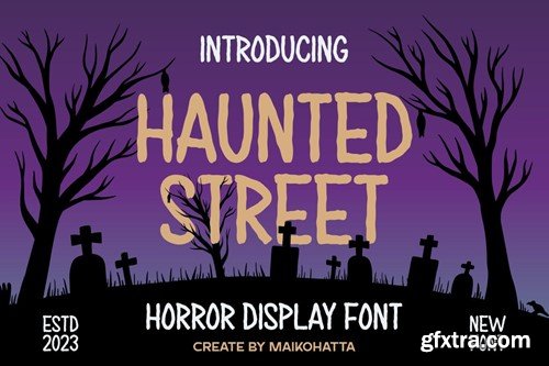 Haunted Street - Horror Display Font 54Y42XE