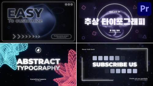 Videohive - Abstract Typography | Premiere Pro MOGRT - 48363482