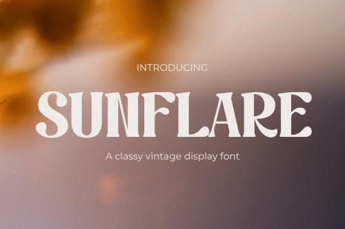 Sunflare - Groovy Vintage Font