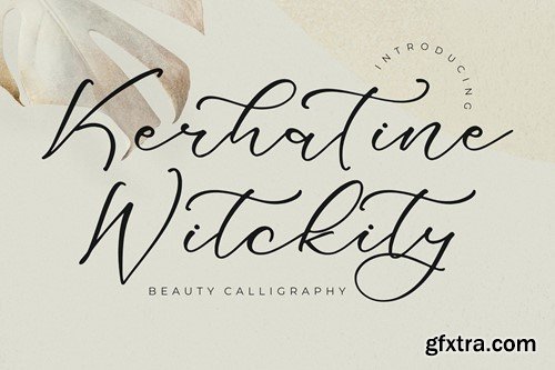 Kerhatine Witckity Calligraphy Font GBVG246